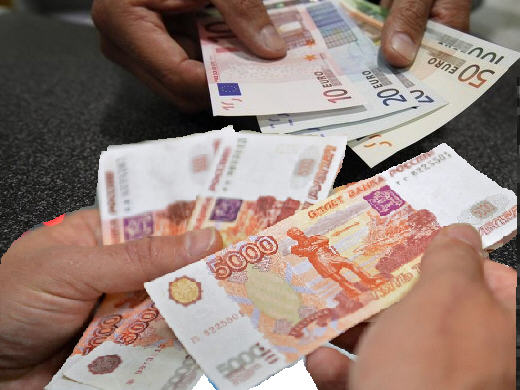 обмен валют евро на рубль
